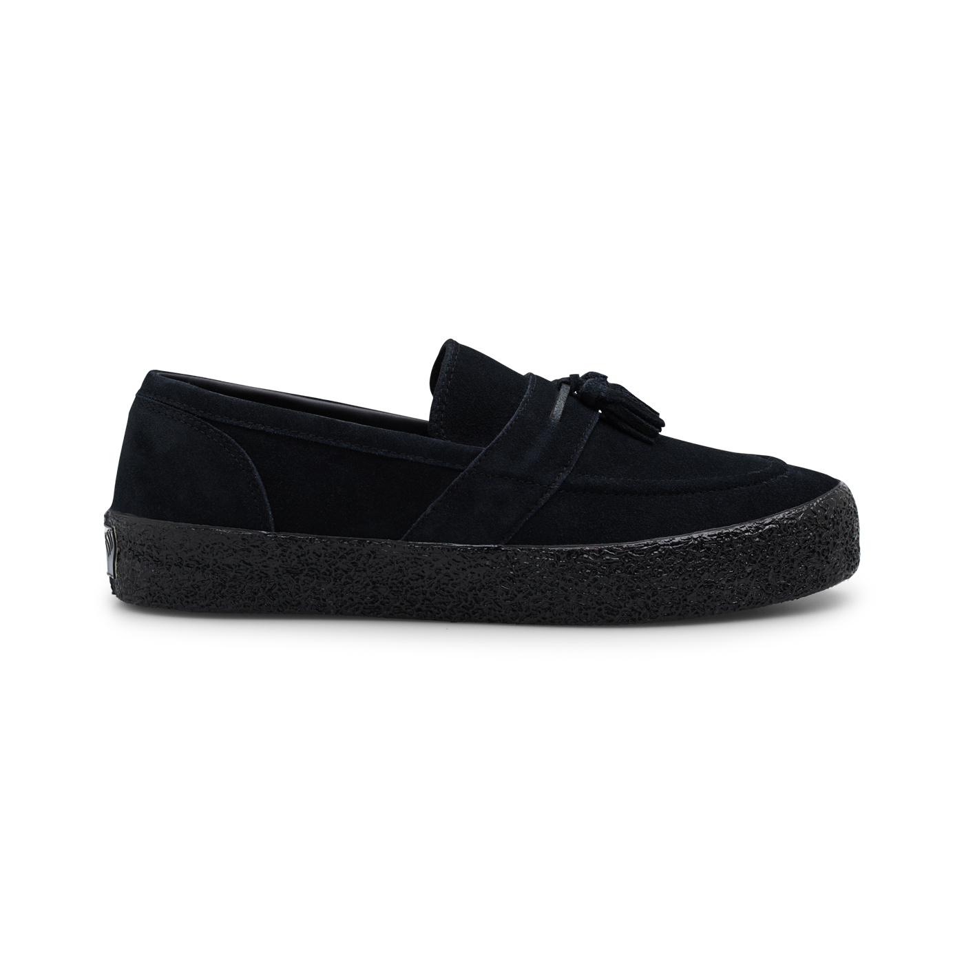 "VM005" SUEDE LOAFER SHOES (BLACK/BLACK - SIZE 38)
