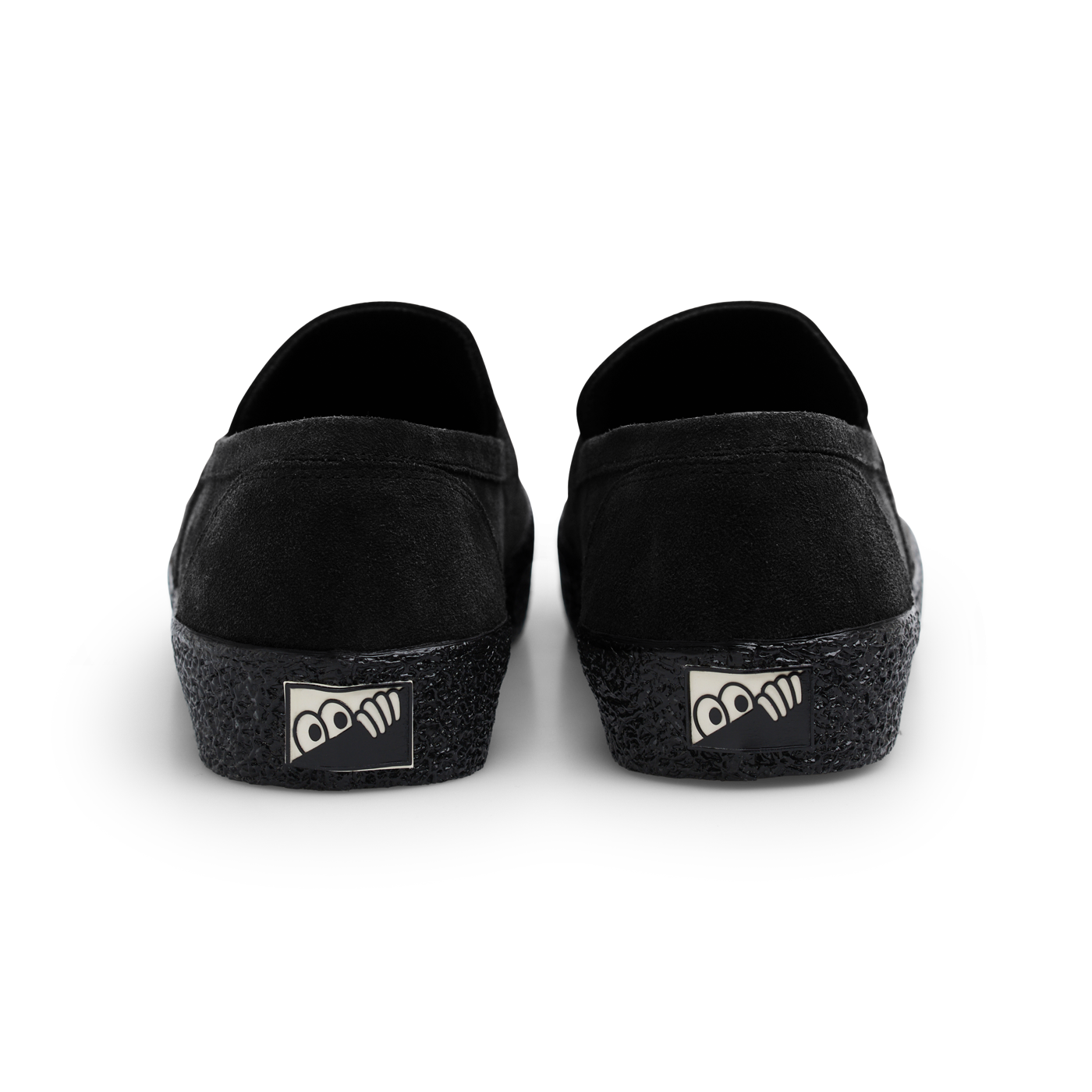 "VM005" SUEDE LOAFER SHOES (BLACK/BLACK - SIZE 38)-4