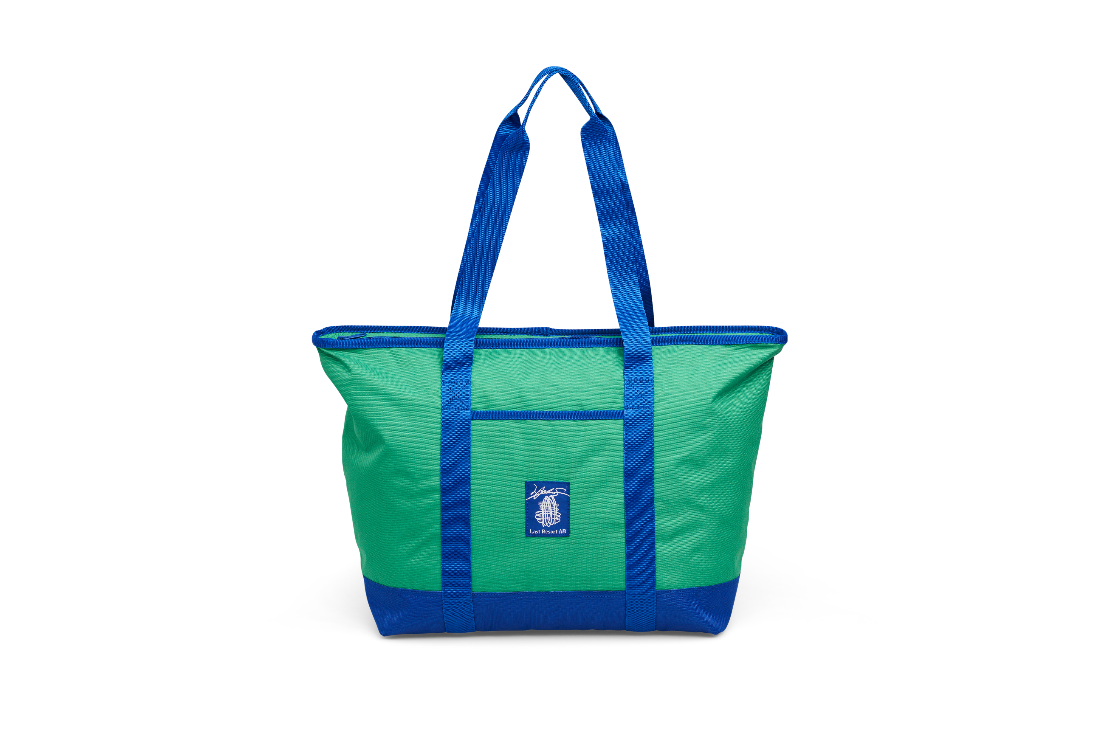 "JS" COOLER BAG (KELLY GREEN/KLEIN BLUE)