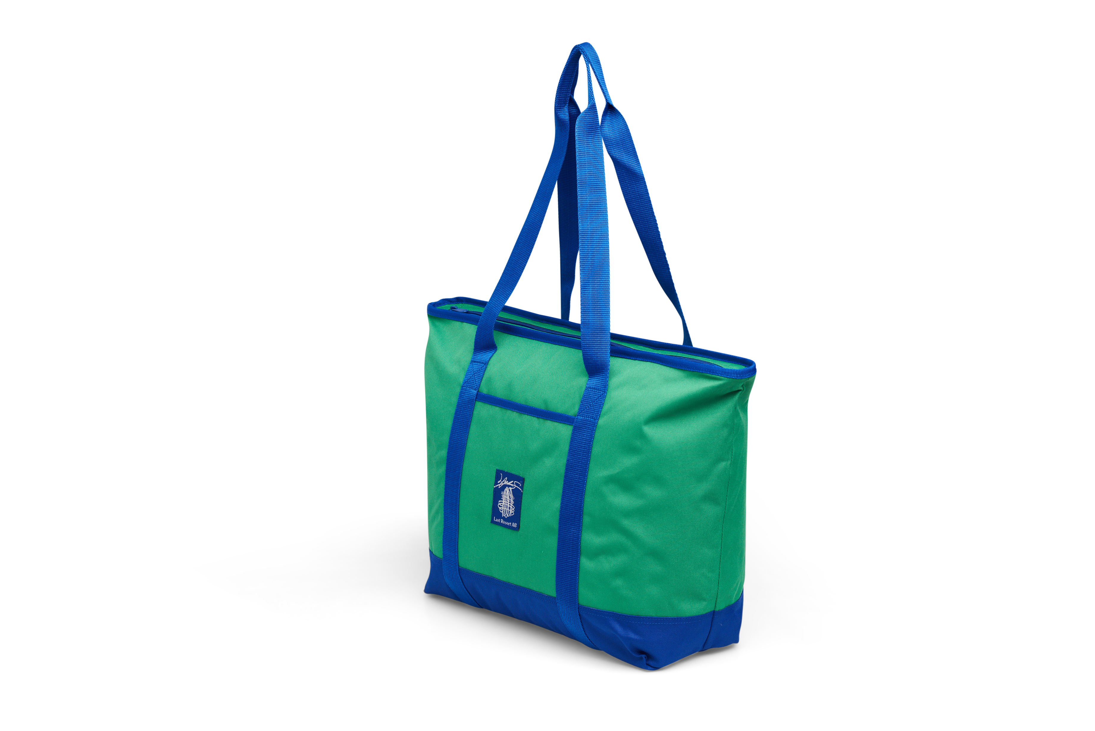 "JS" COOLER BAG (KELLY GREEN/KLEIN BLUE)
