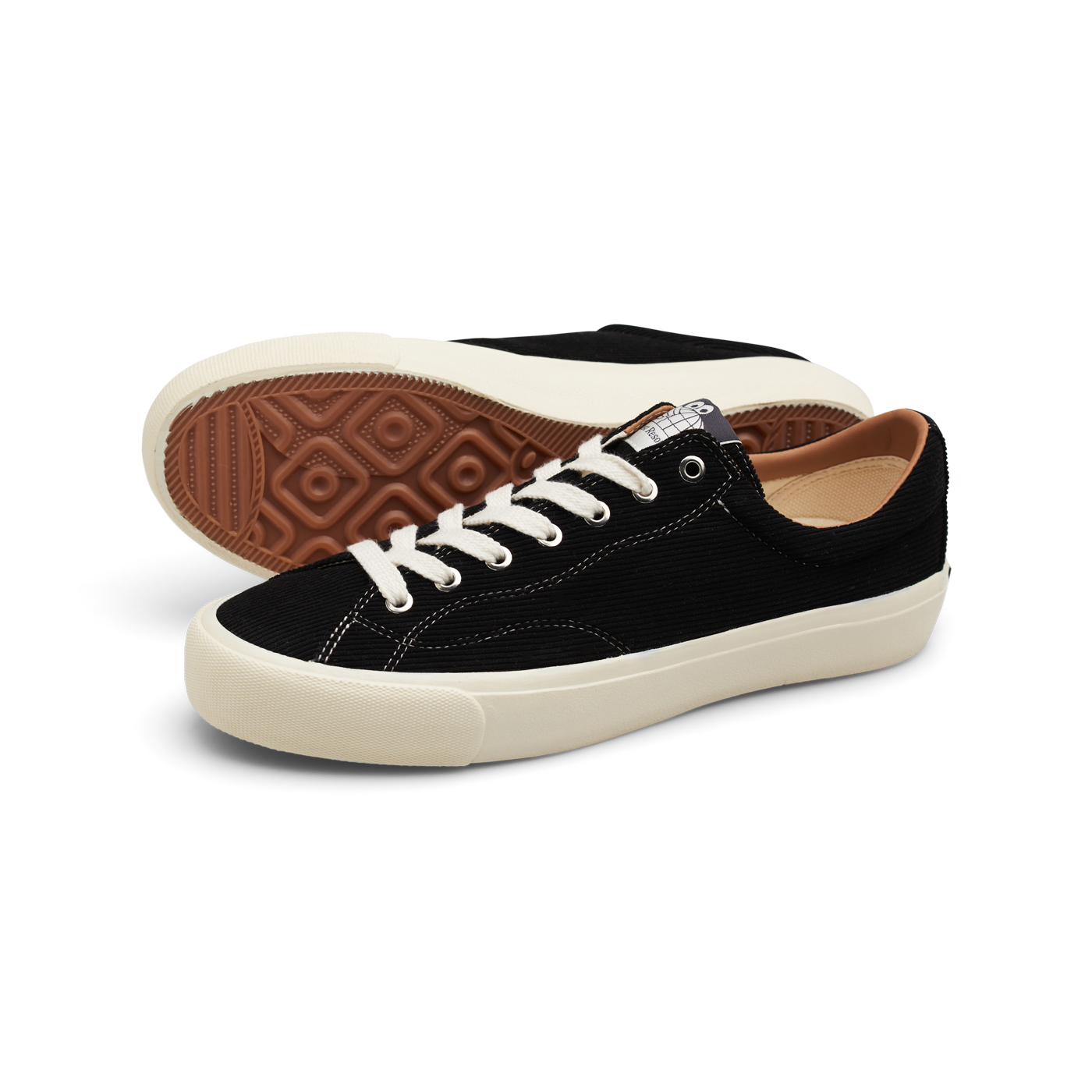 "VM003 LO" CORDUROY SHOES (BLACK/WHITE)
