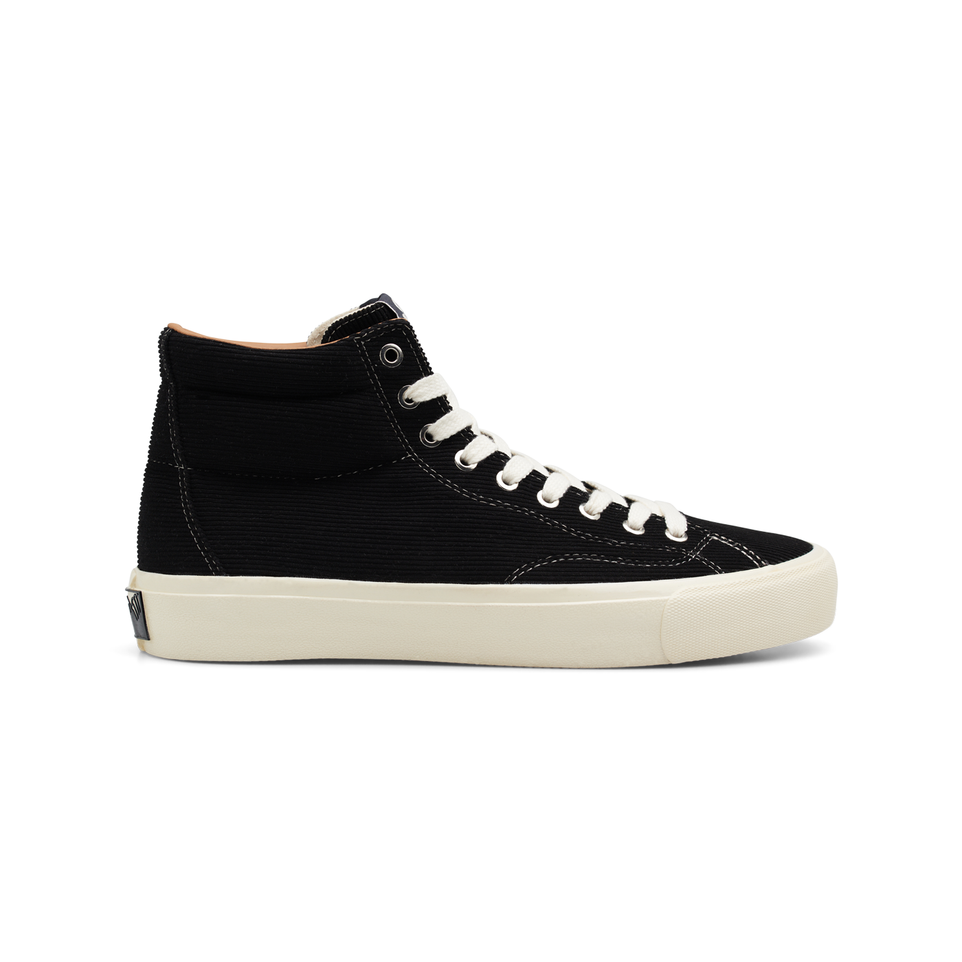 "VM003 HI" CORDUROY SHOES (BLACK/WHITE)