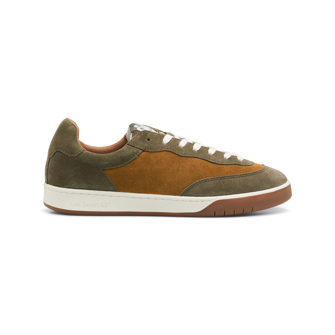 "CM001" SUEDE SHOES (NEW OLIVE/GOLDEN BROWN/WHITE/GUM)