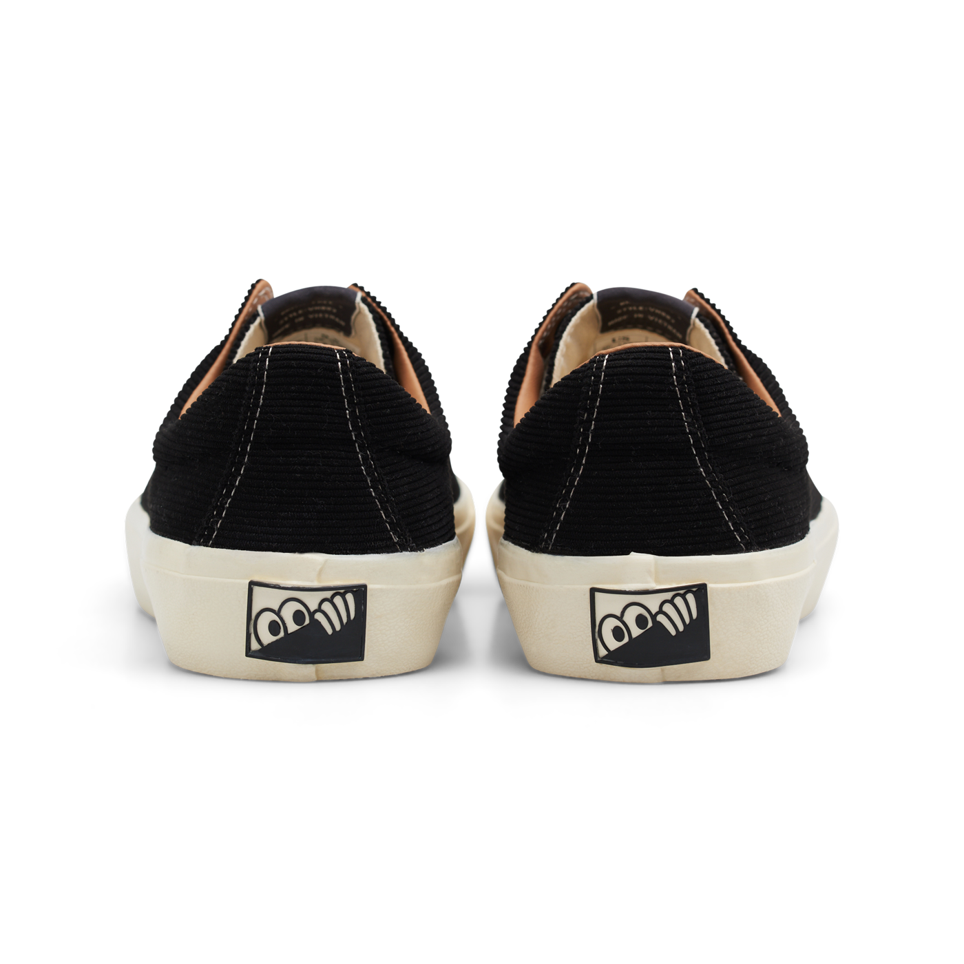 "VM003 LO" CORDUROY SHOES (BLACK/WHITE)-3
