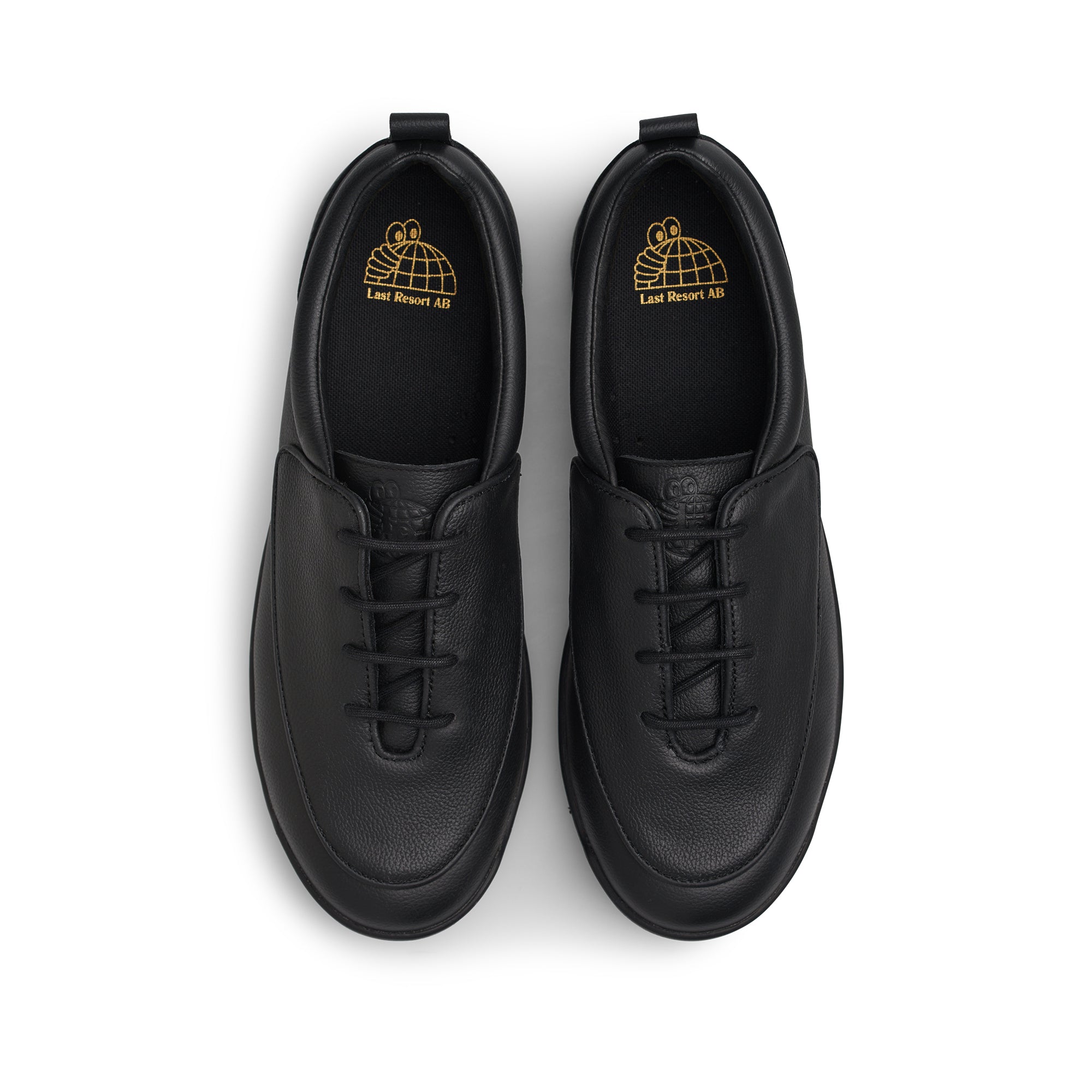 "GM001" LEATHER SHOES (BLACK)-3