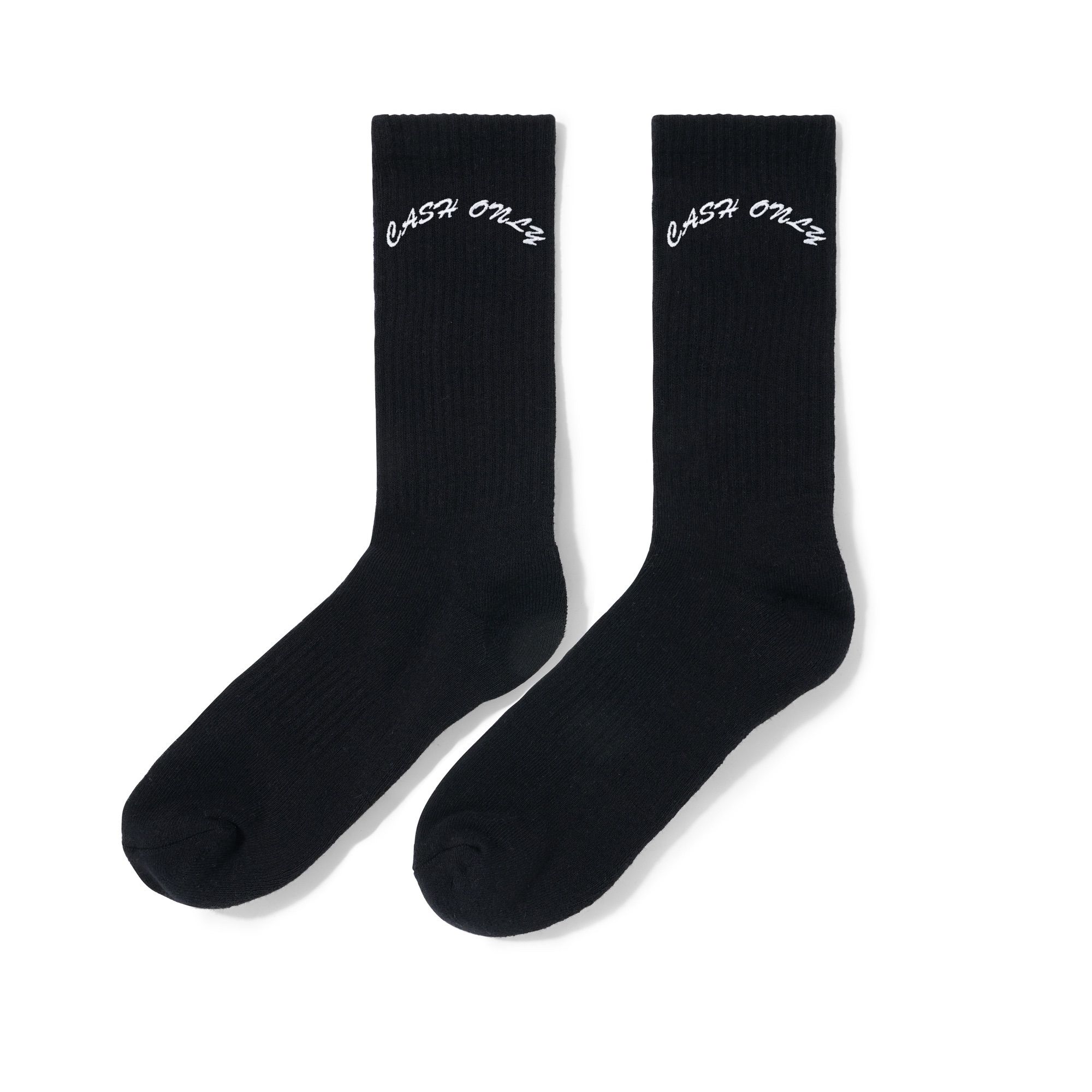 "LOGO" CREW SOCKS (BLACK)