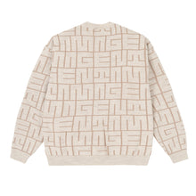 Carica l&#39;immagine nel visualizzatore di Gallery, MAGENTA SKATEBOARDS - &quot;MAZE&quot; KNITTED CREWNECK (NATURAL)
