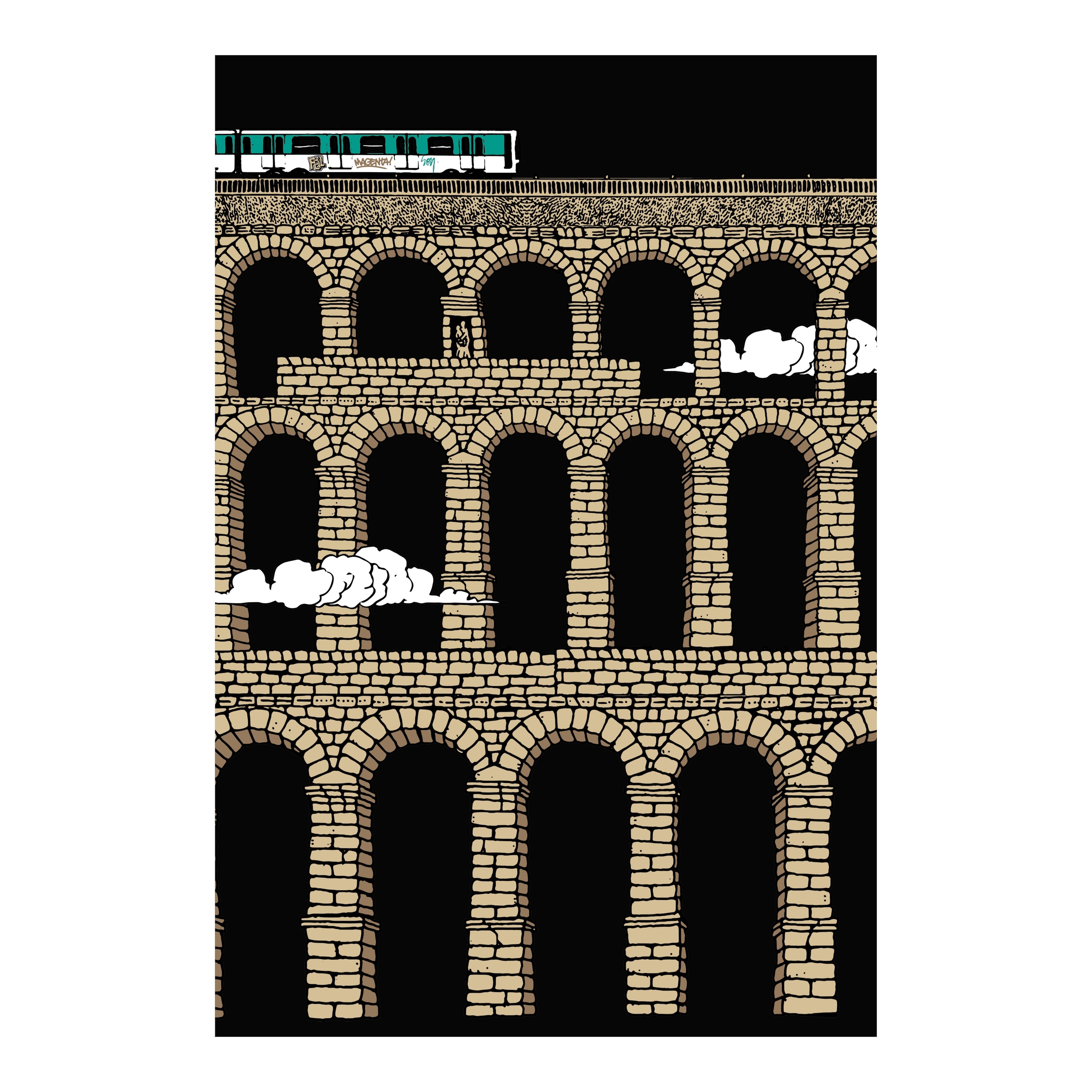 "METRO - SOY & VIVIEN" PRINT (A2)