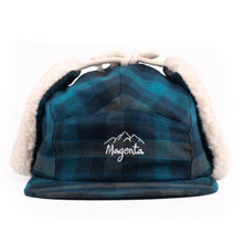 Charger l'image dans la galerie, MAGENTA SKATEBOARDS - "MTN" FLAP 5 PANEL HAT (BLUE CHECKERED)
