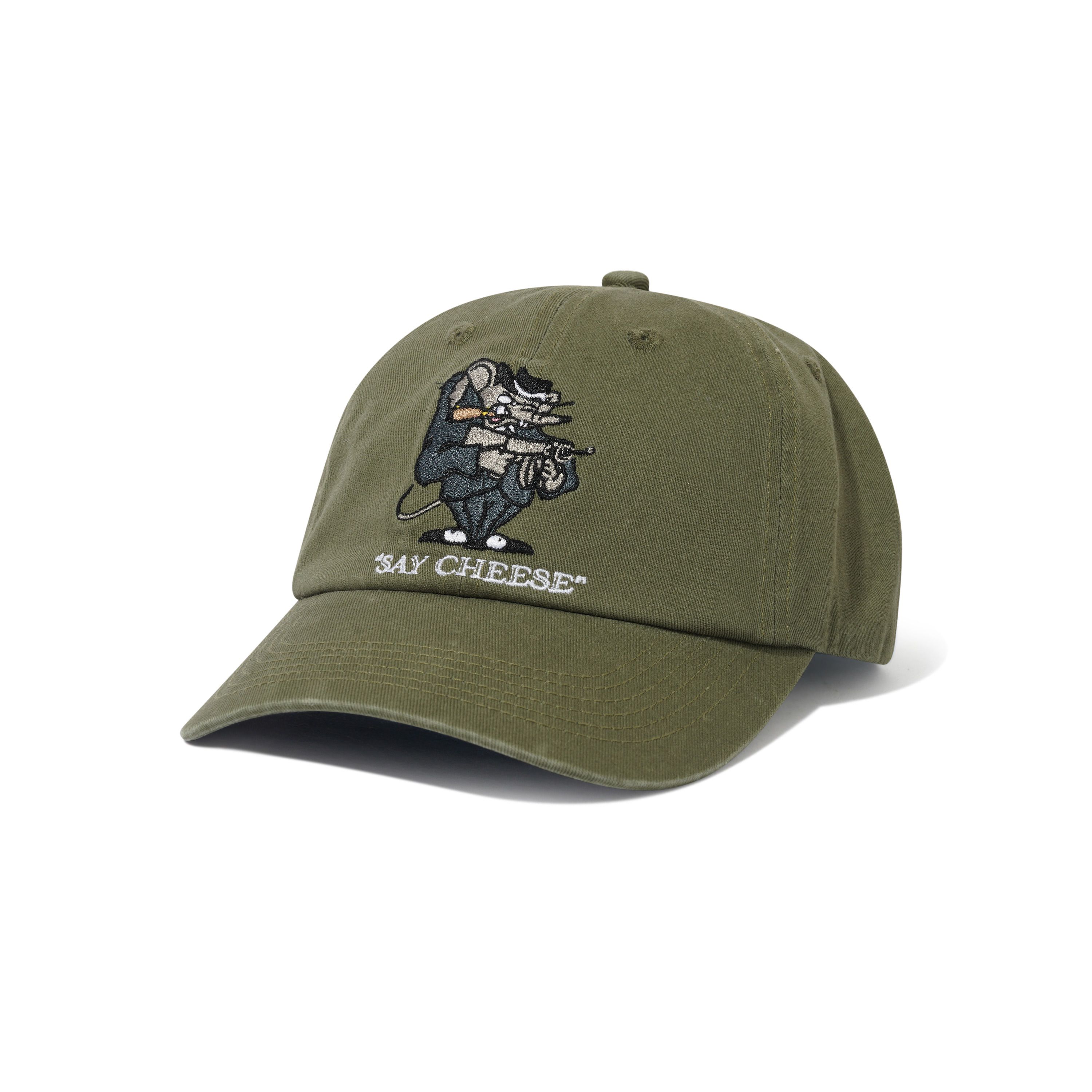"MOBSTER" 6 PANEL HAT (ARMY GREEN)