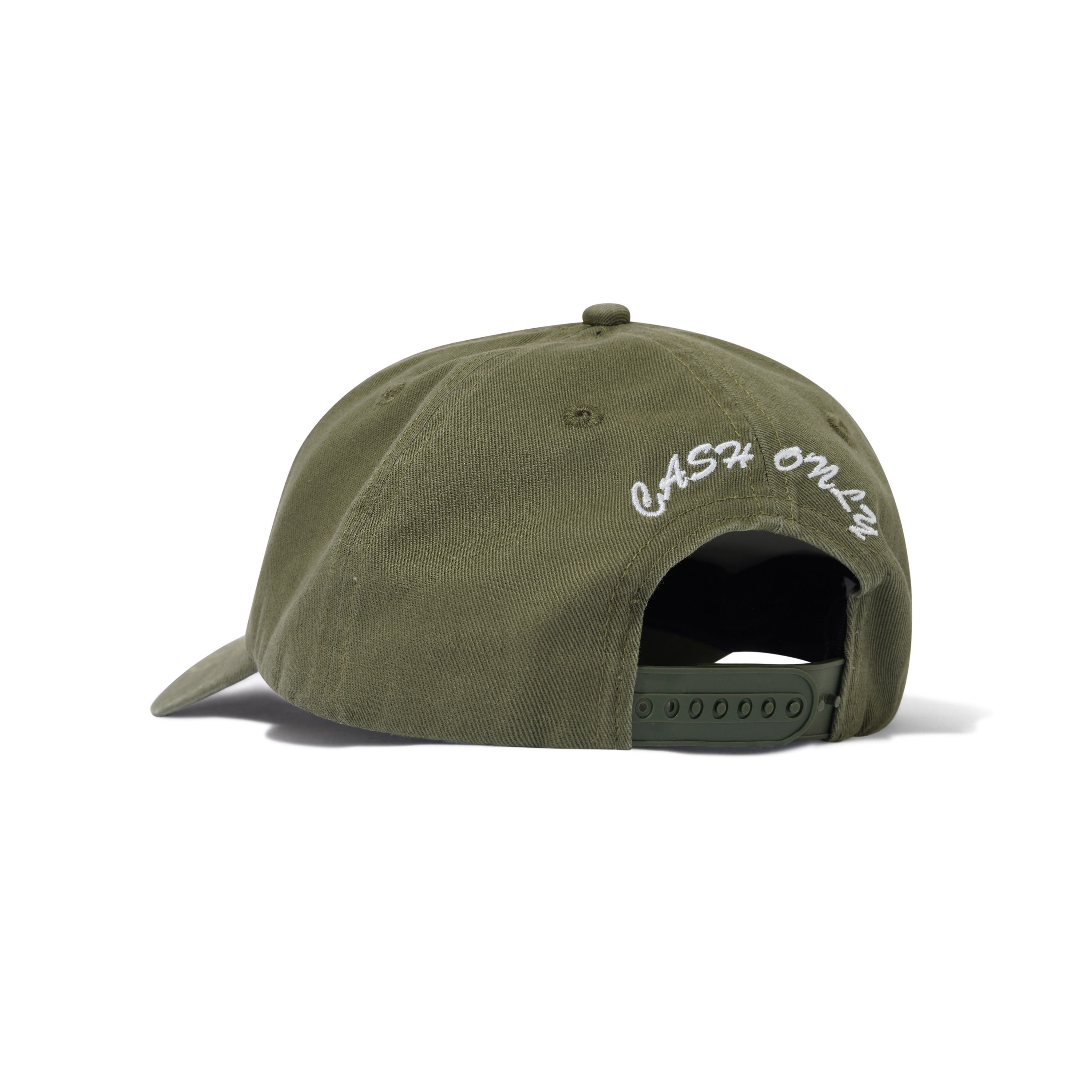 "MOBSTER" 6 PANEL HAT (ARMY GREEN)