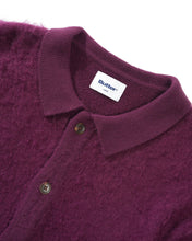 Cargar imagen en el visor de la galería, BUTTER GOODS - &quot;MOHAIR&quot; BUTTON UP KNIT SHIRT (PORT)
