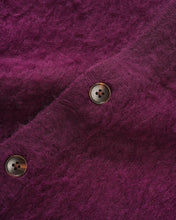 Cargar imagen en el visor de la galería, BUTTER GOODS - &quot;MOHAIR&quot; BUTTON UP KNIT SHIRT (PORT)
