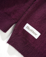 Cargar imagen en el visor de la galería, BUTTER GOODS - &quot;MOHAIR&quot; BUTTON UP KNIT SHIRT (PORT)
