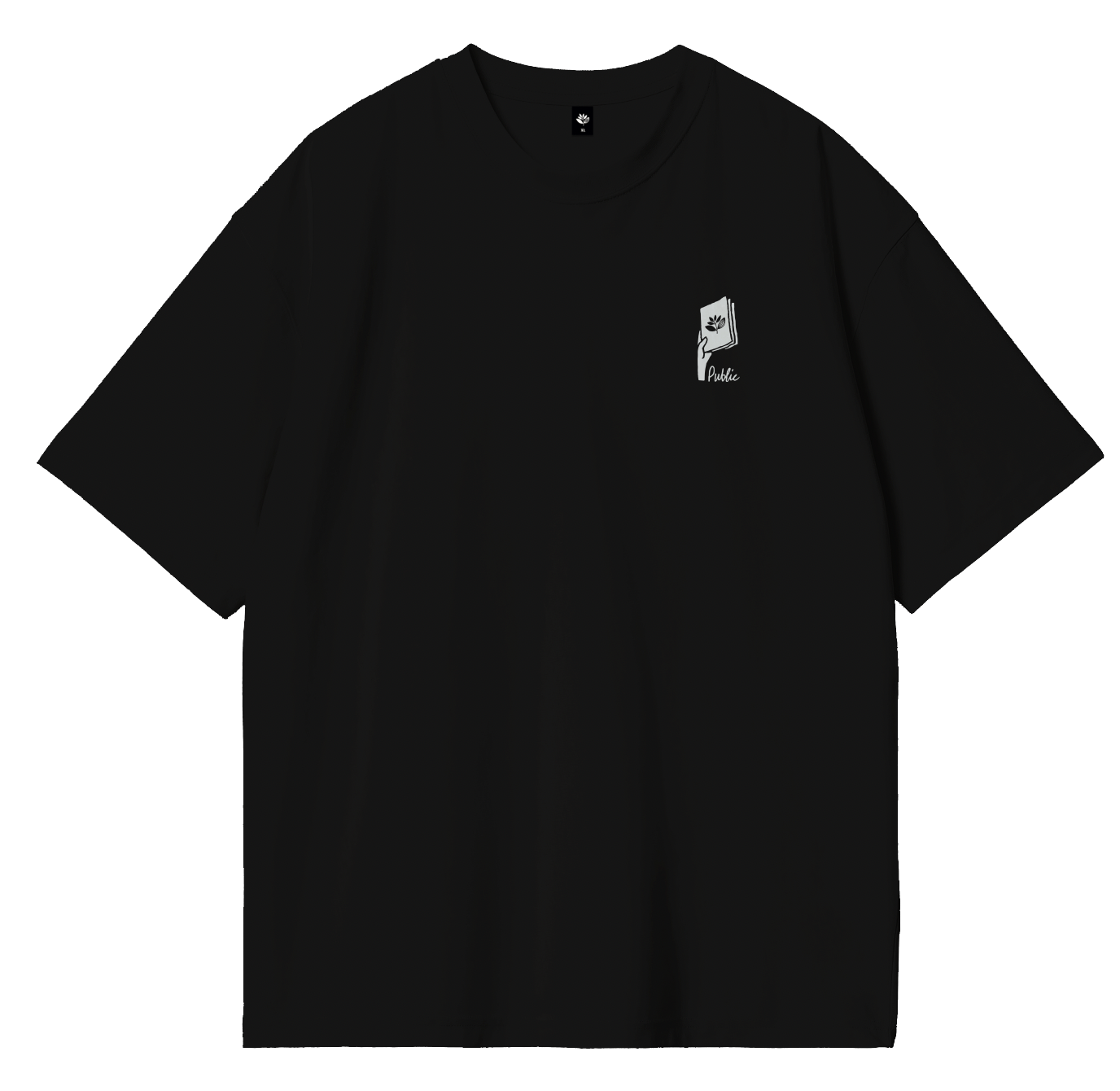 PUBLIC SKATESHOP X MAGENTA SKATEBOARDS - "PALAIS DU PUBLIC" T-SHIRT (BLACK)