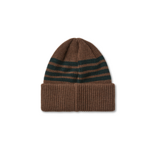 Load image into Gallery viewer, POLAR SKATE CO. - &quot;STRIPE&quot; MERINO BEANIE (BRASS/GREEN)

