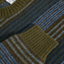 Load image into Gallery viewer, POLAR SKATE CO. - &quot;GEORGE&quot; SWEATER (BLUE GREEN STRIPE)
