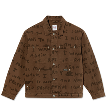 Load image into Gallery viewer, POLAR SKATE CO. - &quot;SAD NOTES&quot; PATRIK JACKET (WALNUT)
