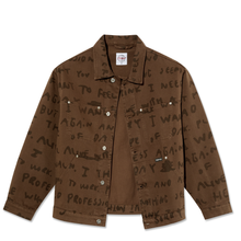 Load image into Gallery viewer, POLAR SKATE CO. - &quot;SAD NOTES&quot; PATRIK JACKET (WALNUT)
