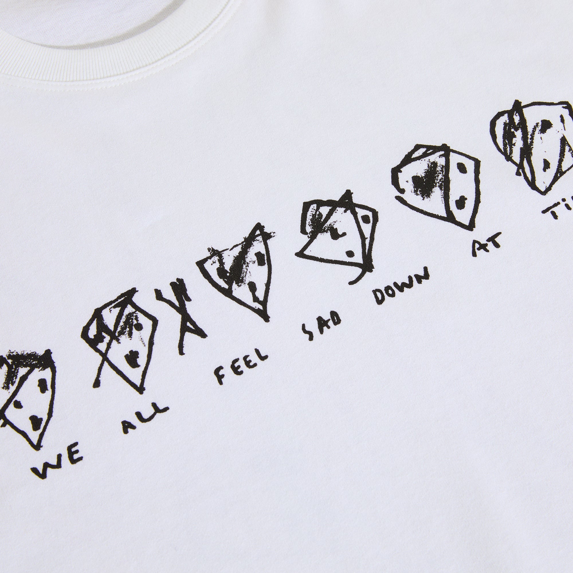 "SAD AT TIMES" T-SHIRT (WHITE)-3