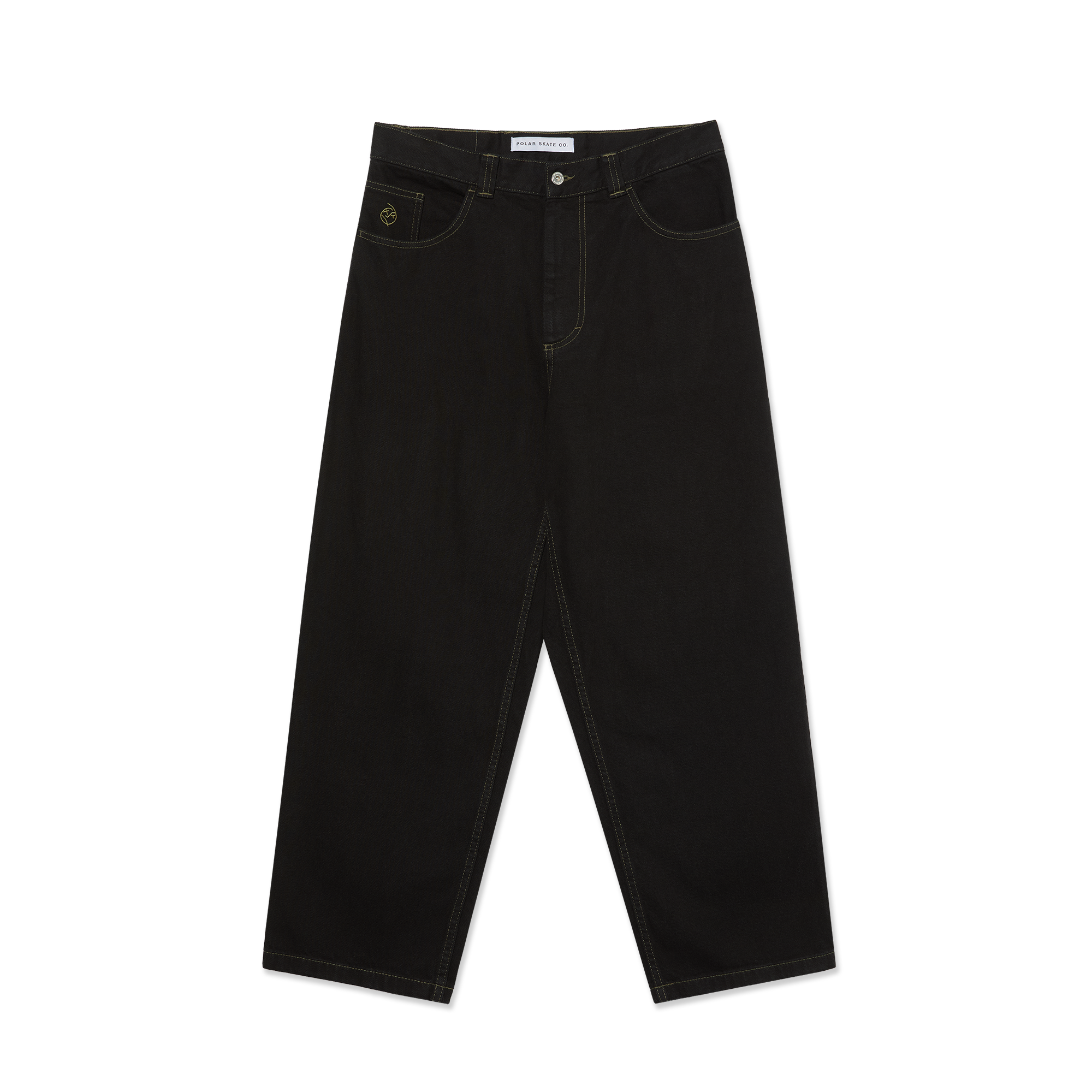 POLAR SKATE CO - "BIG BOY" PANTS (BLACK/DARK OLIVE)