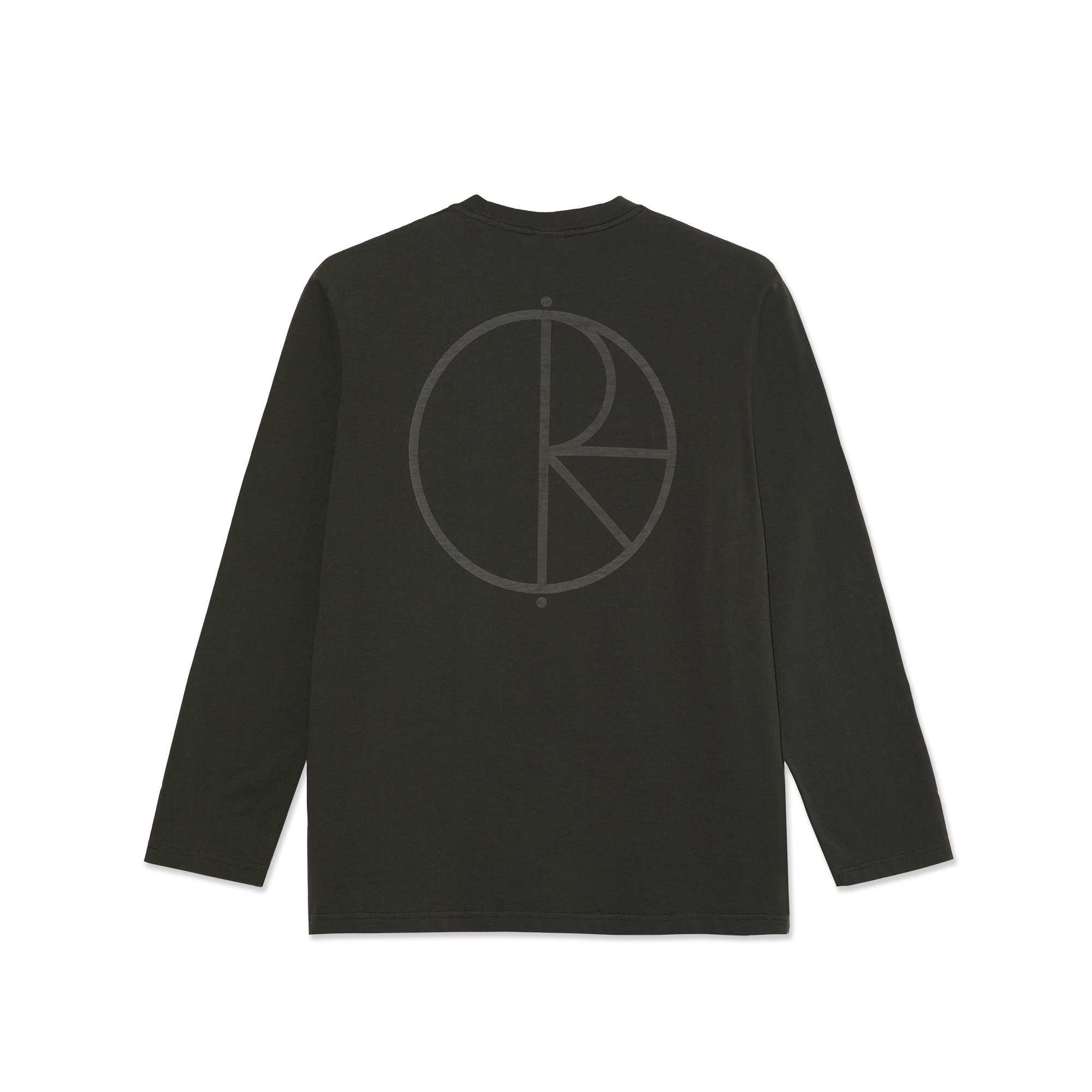 POLAR SKATE CO. - "STROKE LOGO" STEVE LONGSLEEVE (DIRTY BLACK)
