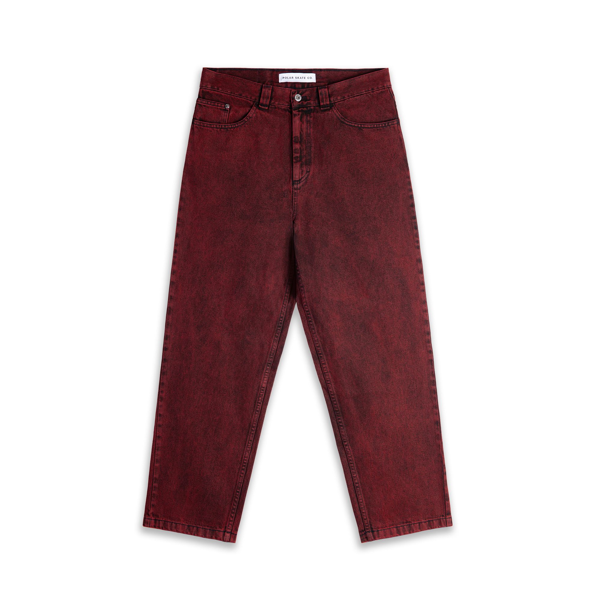 "93" DENIM PANTS (RED BLACK)-2