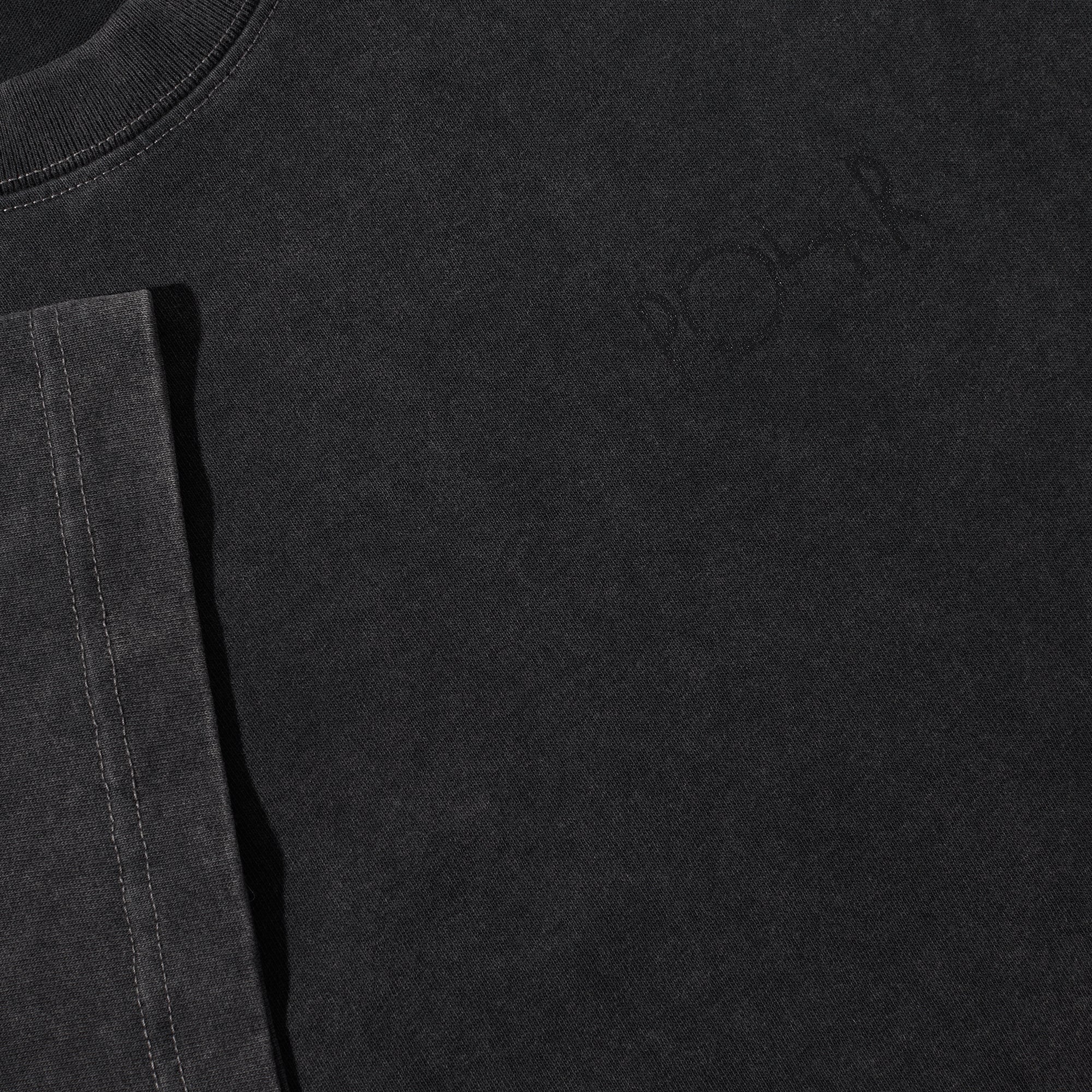 "STROKE LOGO" CONTRAST T-SHIRT (SILVER BLACK/BLACK)-3