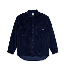 Load image into Gallery viewer, POLAR SKATE CO. - &quot;BIG BOY&quot; CORDUROY OVERSHIRT (NAVY BLUE)
