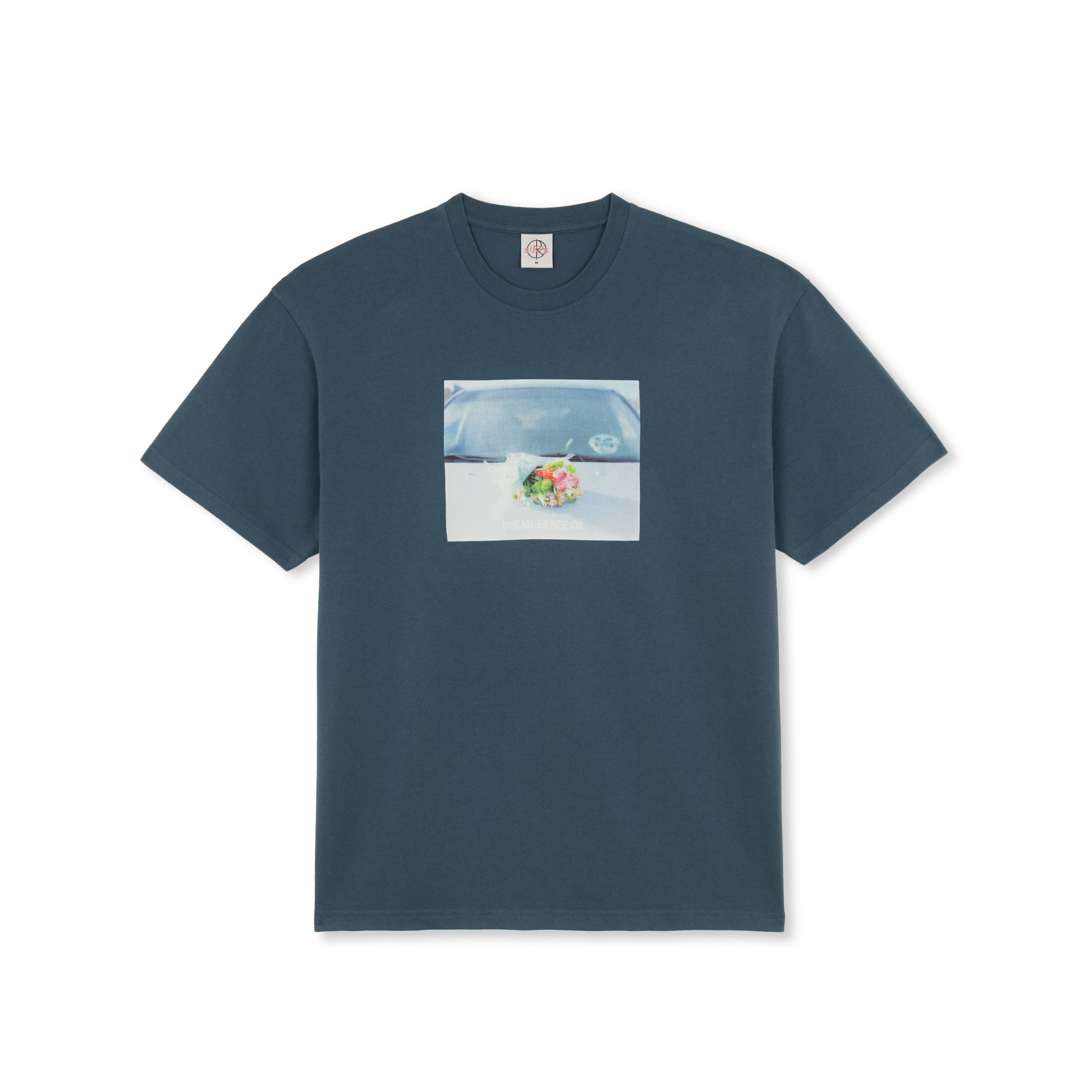 "DEAD FLOWERS" T-SHIRT (GREY BLUE)