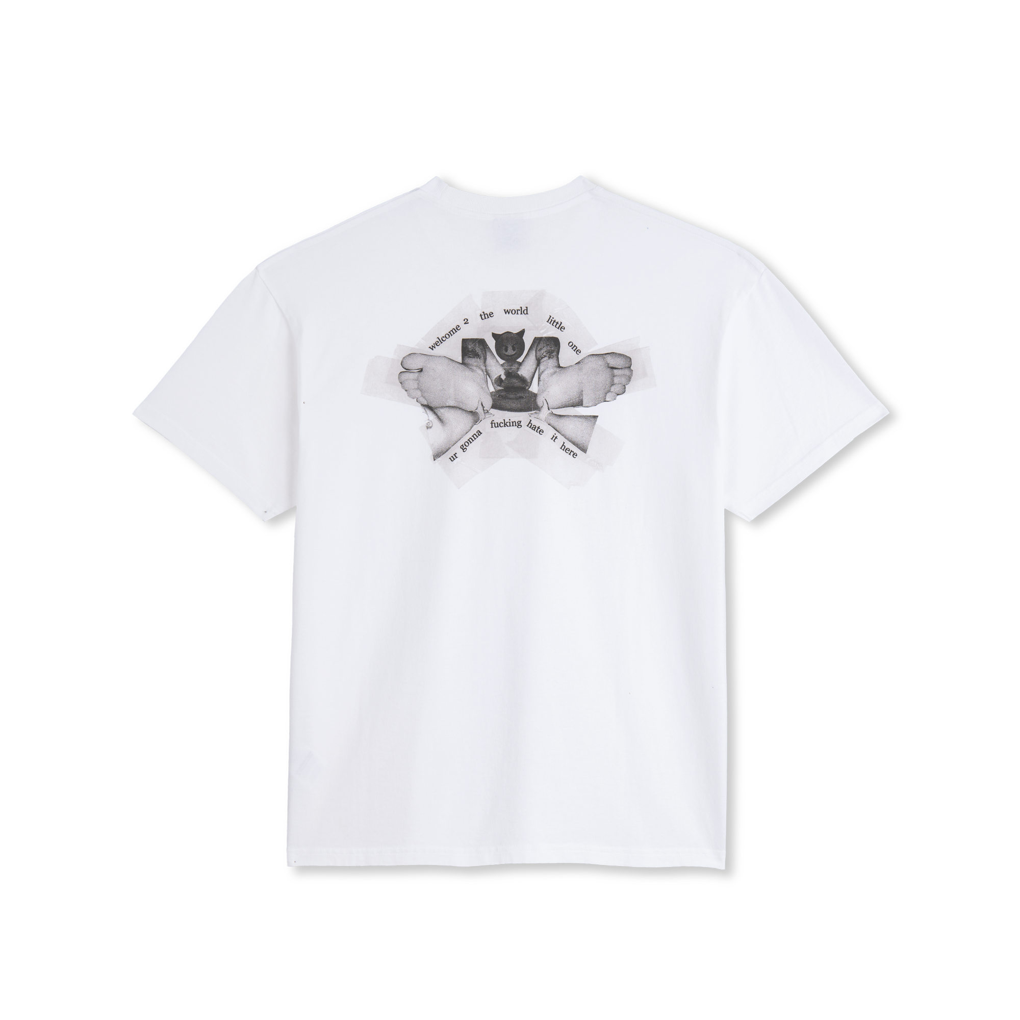 "WELCOME 2 THE WORLD" T-SHIRT (WHITE)
