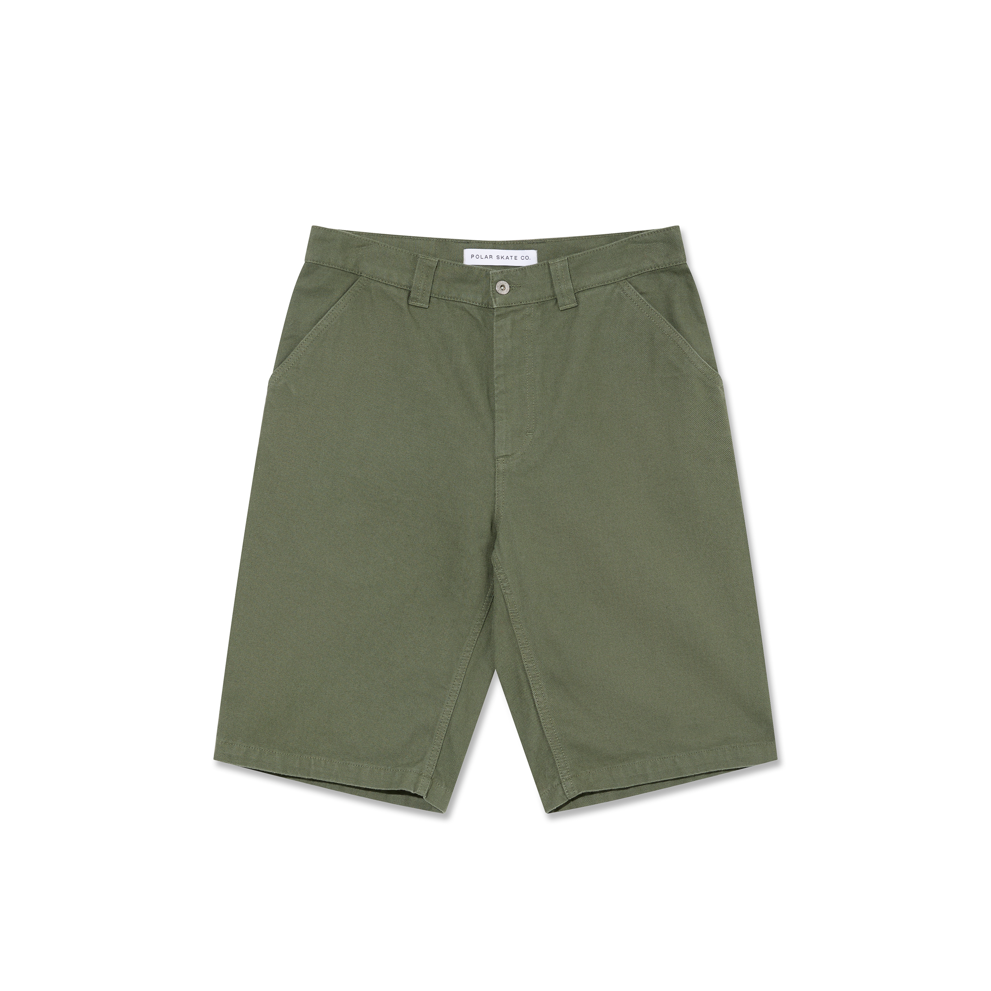 POLAR SKATE CO. - "44!" SHORTS (GREY GREEN)