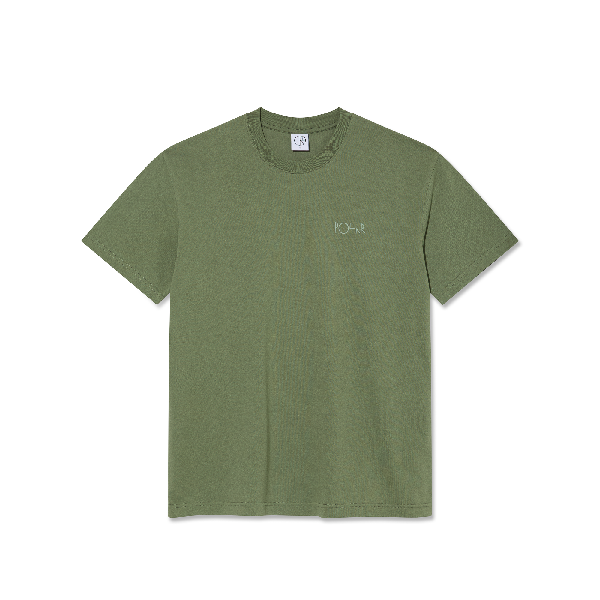 "CONTRAST STROKE LOGO" T-SHIRT (MOSS GREEN)