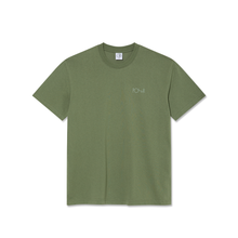 Cargar imagen en el visor de la galería, POLAR SKATE CO. - &quot;CONTRAST STROKE LOGO&quot; T-SHIRT (MOSS GREEN)
