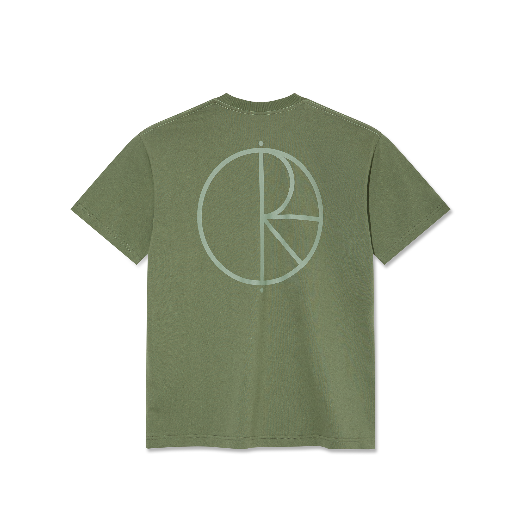"CONTRAST STROKE LOGO" T-SHIRT (MOSS GREEN)