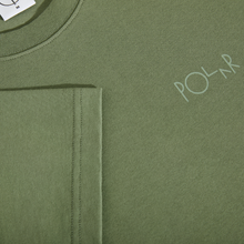 Cargar imagen en el visor de la galería, POLAR SKATE CO. - &quot;CONTRAST STROKE LOGO&quot; T-SHIRT (MOSS GREEN)
