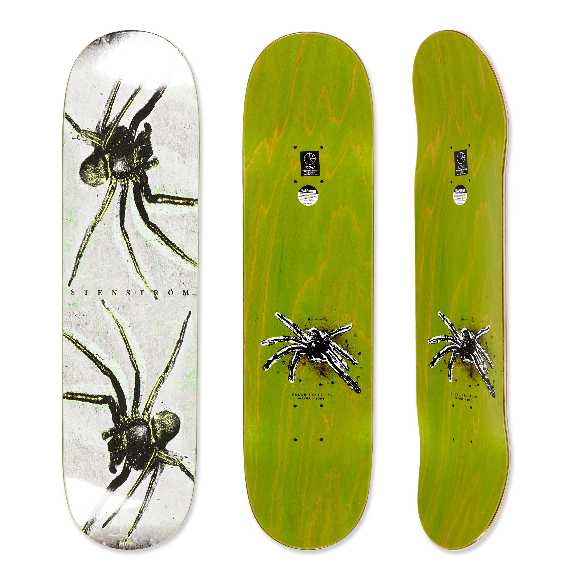 POLAR SKATE CO. - DAVID STENSTRÖM'S "SPIDER" DECK (8.0")