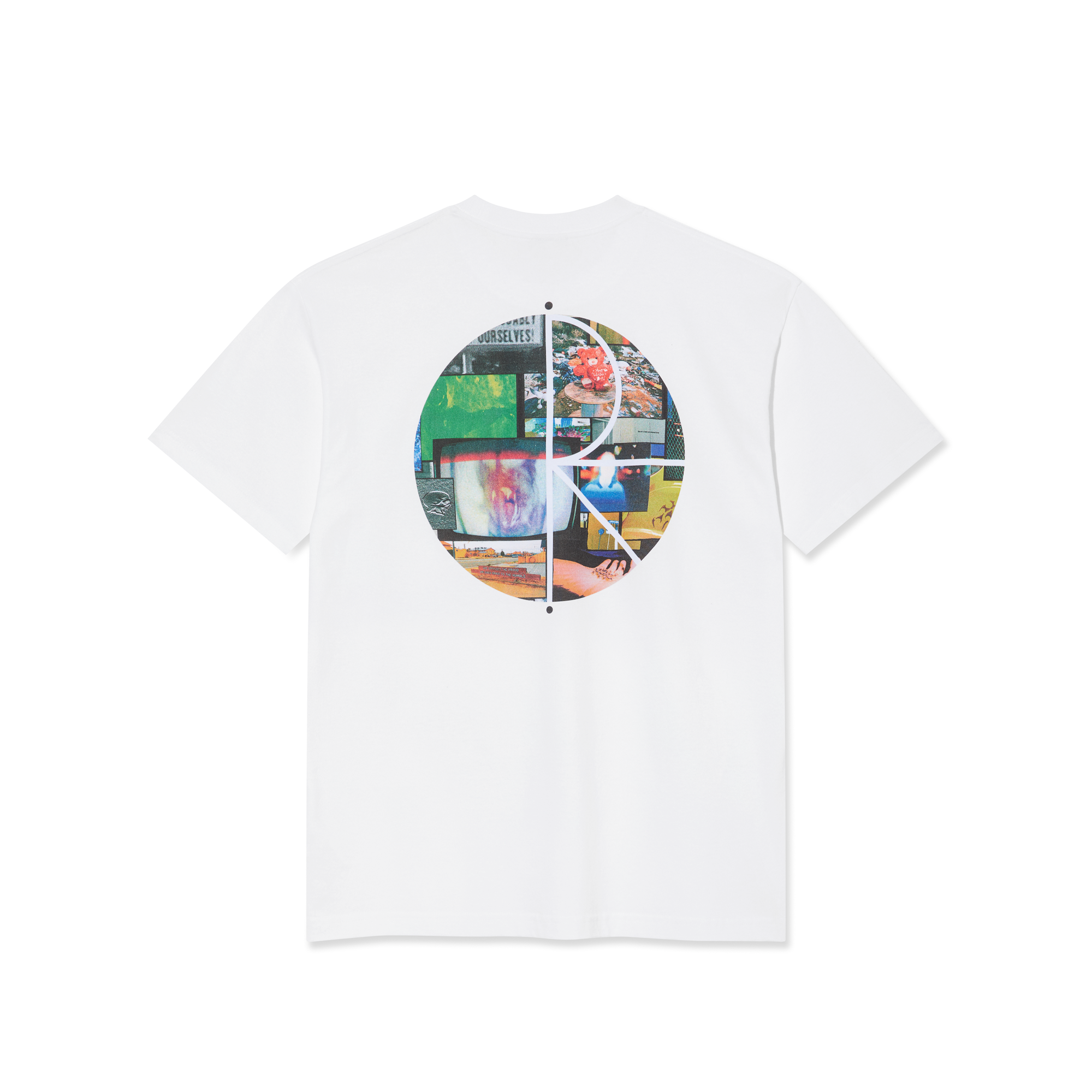 "OURSELVES COLLAGE FILL LOGO" T-SHIRT (WHITE)