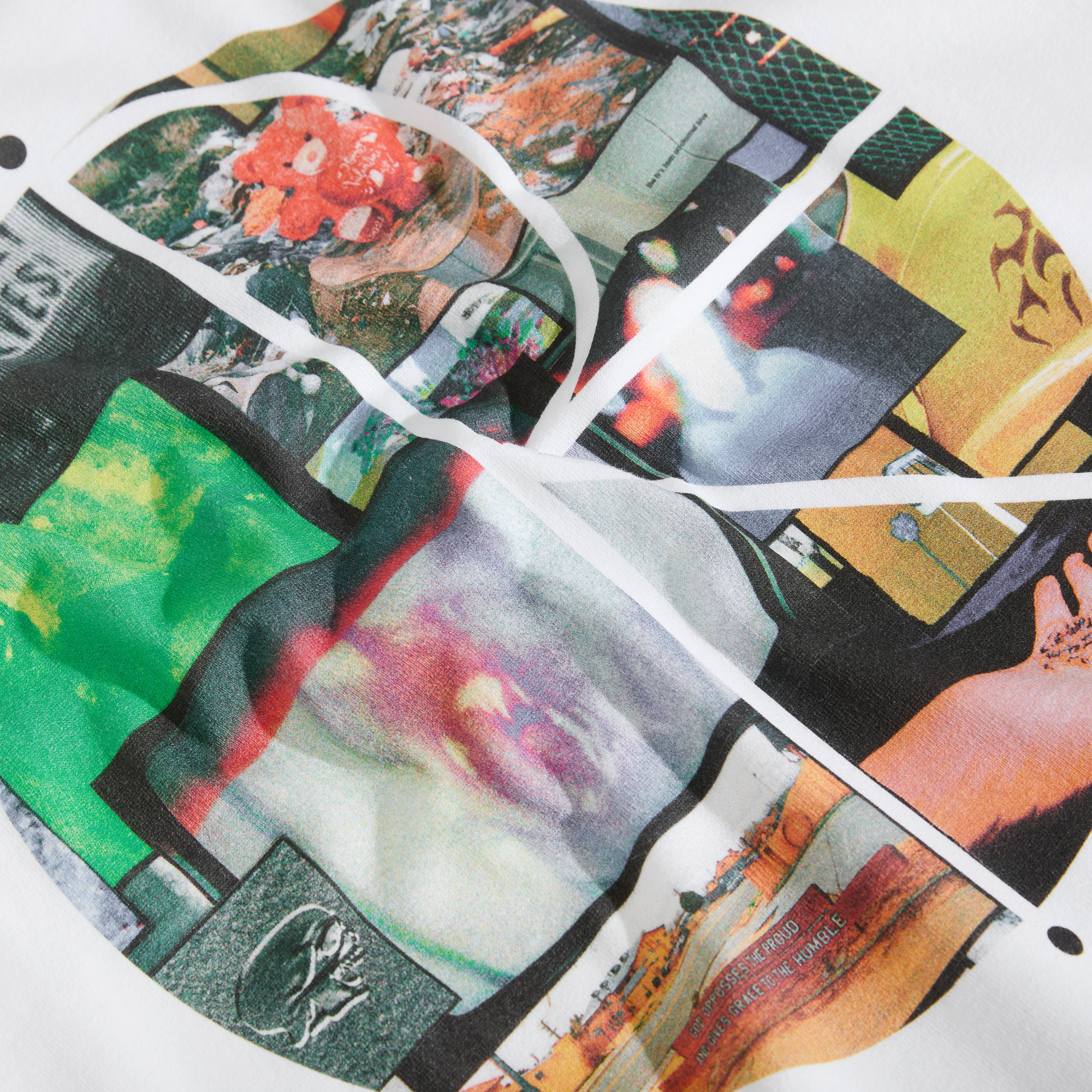 "OURSELVES COLLAGE FILL LOGO" T-SHIRT (WHITE)-4