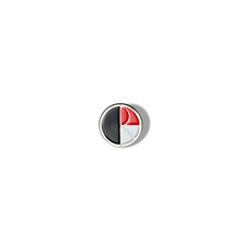 Carica l&#39;immagine nel visualizzatore di Gallery, POLAR SKATE CO. - &quot;FILL LOGO&quot; PIN (SILVER/BLACK/RED)
