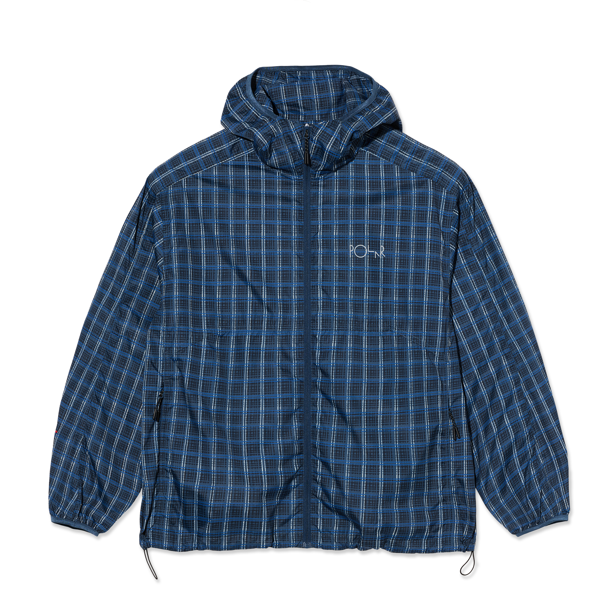 POLAR SKATE CO. - "CHASE" LIGHT SHELL JACKET (BLUE CHECK)