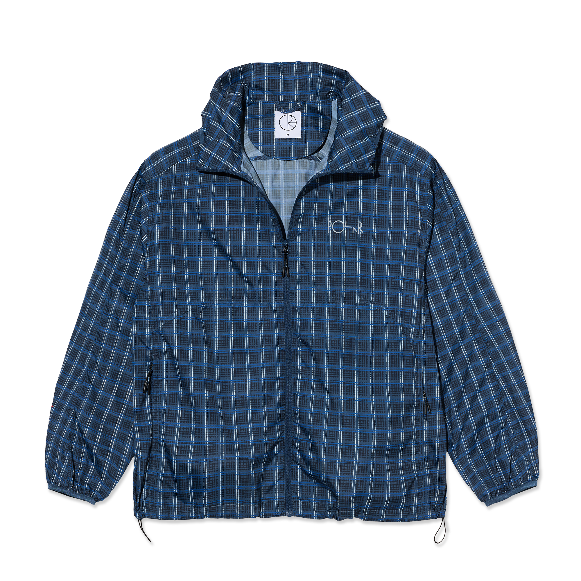 POLAR SKATE CO. - "CHASE" LIGHT SHELL JACKET (BLUE CHECK)