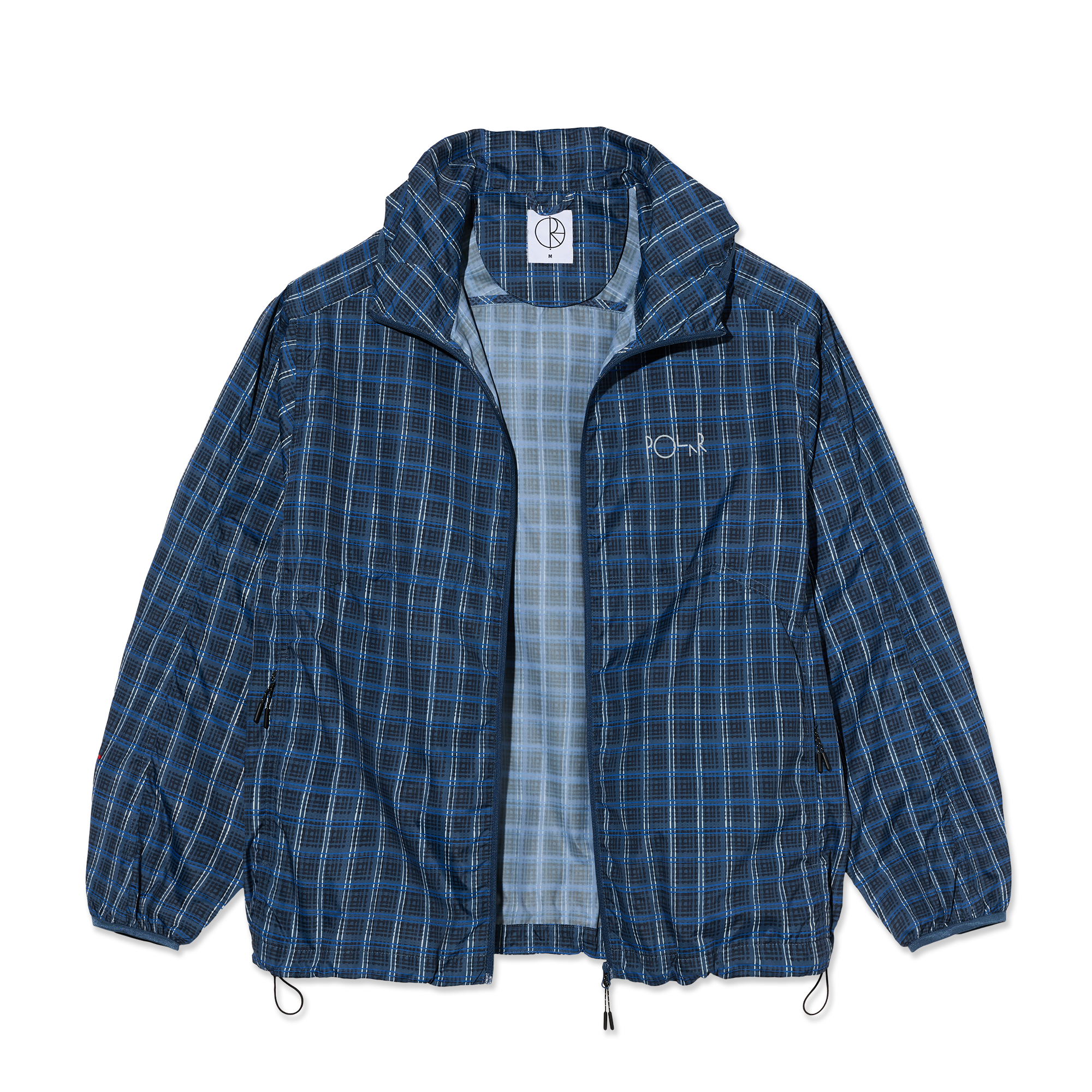 "CHASE" LIGHT SHELL JACKET (BLUE CHECK)-3