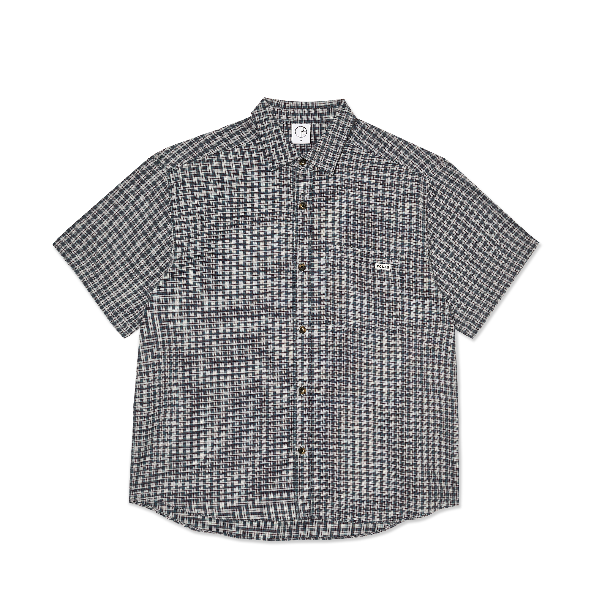POLAR SKATE CO. - "MITCHELL" SHIRT (PETROL/BORDEAUX)