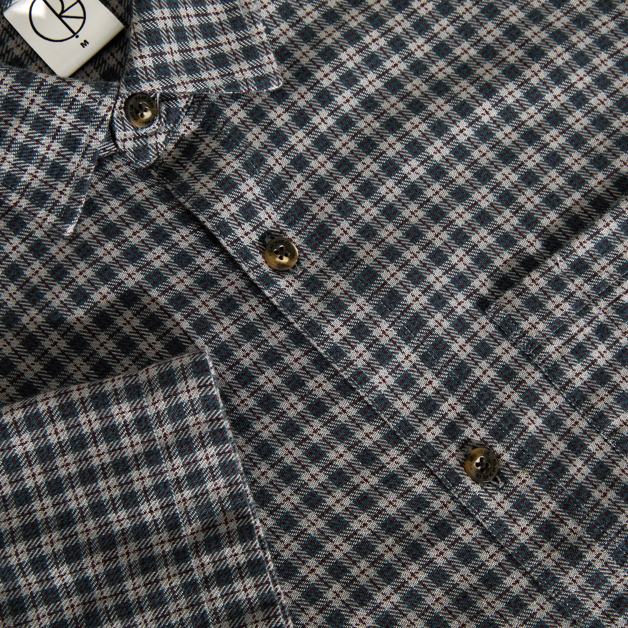 "MITCHELL" SHIRT (PETROL/BORDEAUX)-3