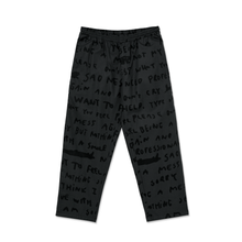 Load image into Gallery viewer, POLAR SKATE CO. - &quot;SAD NOTES&quot; SURF PANTS (GRAPHITE)
