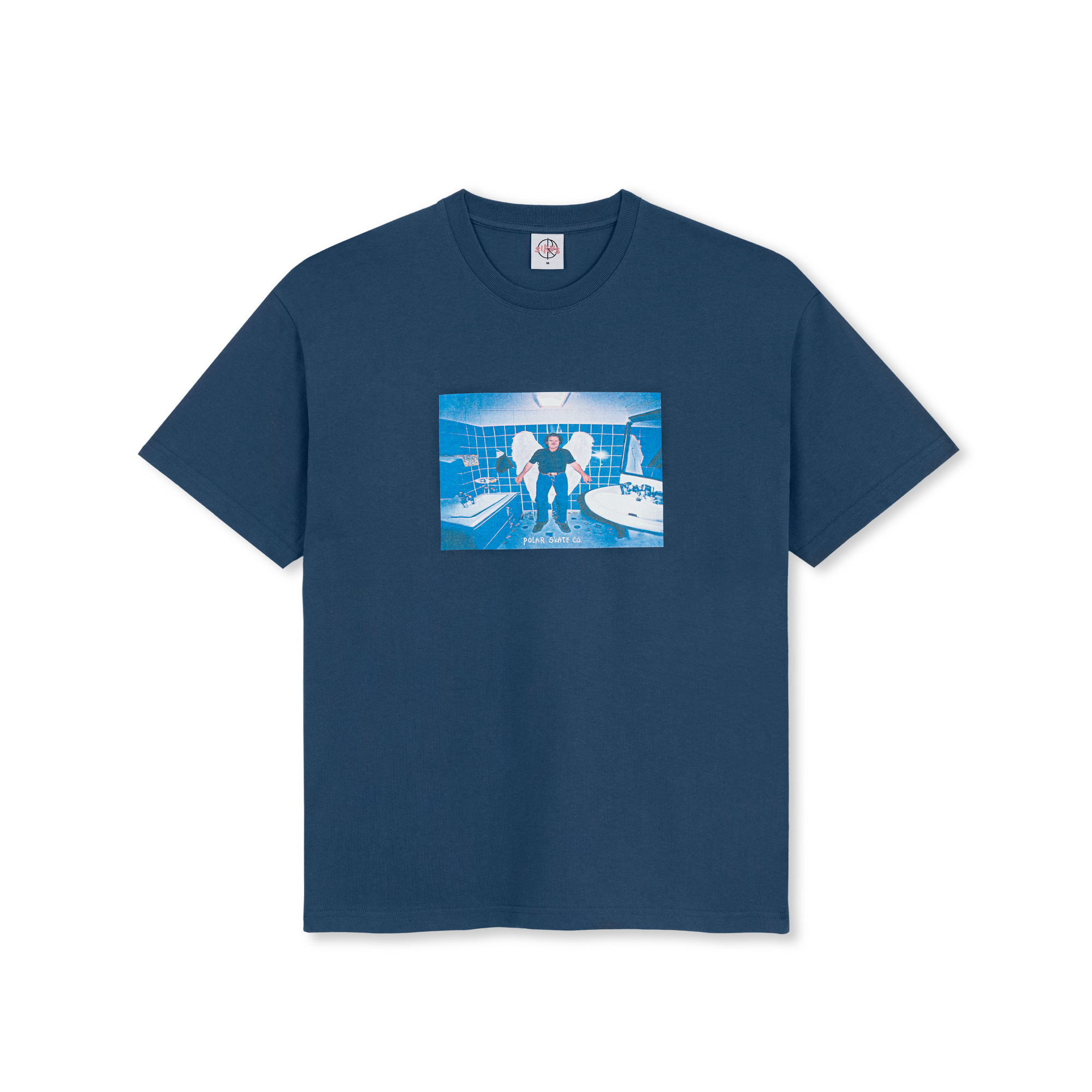 "ANGEL MAN" T-SHIRT (GREY BLUE)