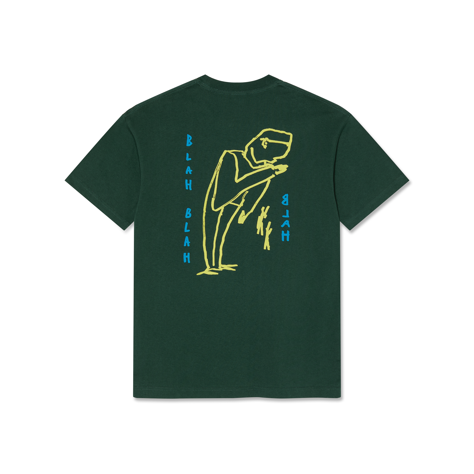 "BLAH BLAH BLAH" T-SHIRT (DARK GREEN)