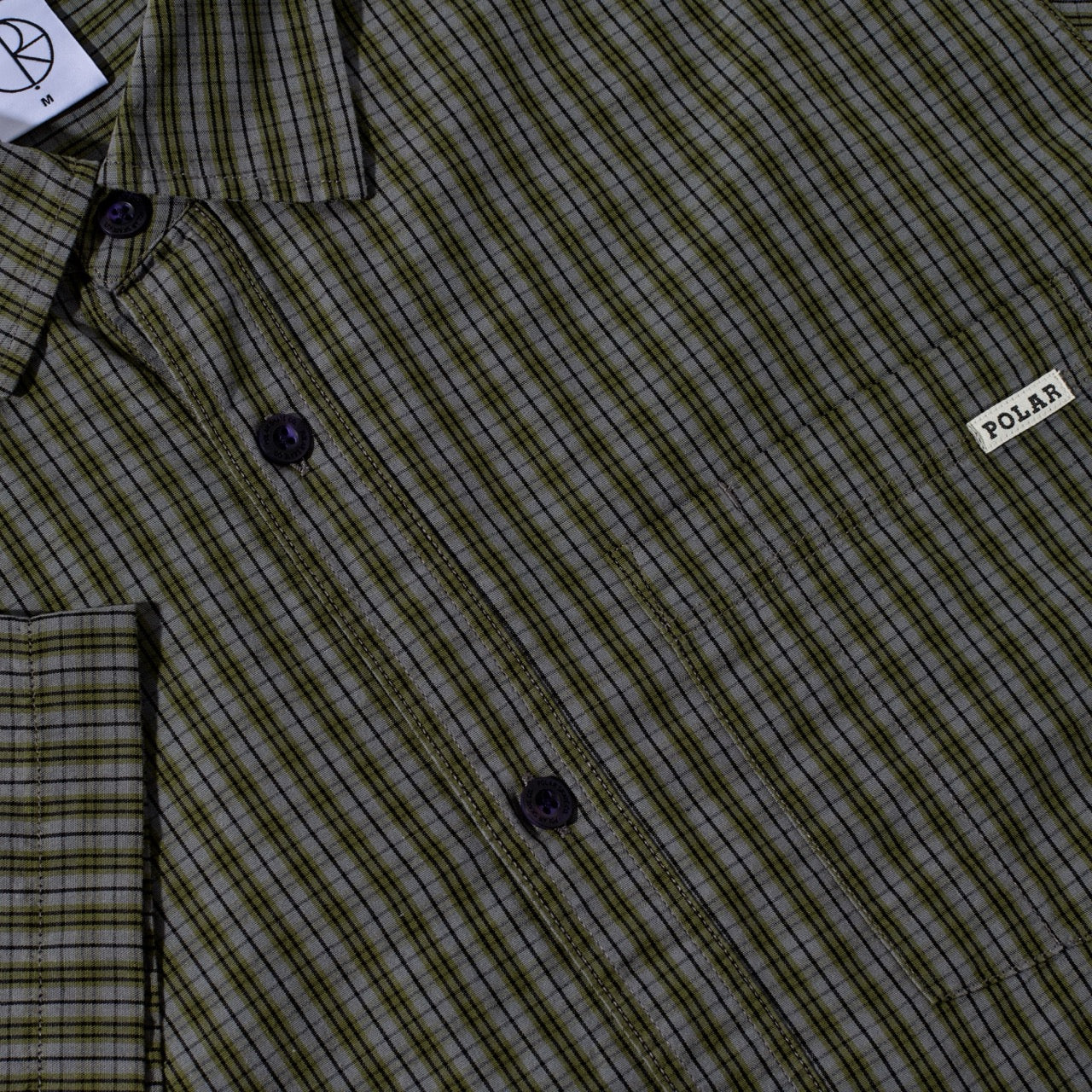 "MITCHELL" SHIRT (BLACK/GREEN)-3
