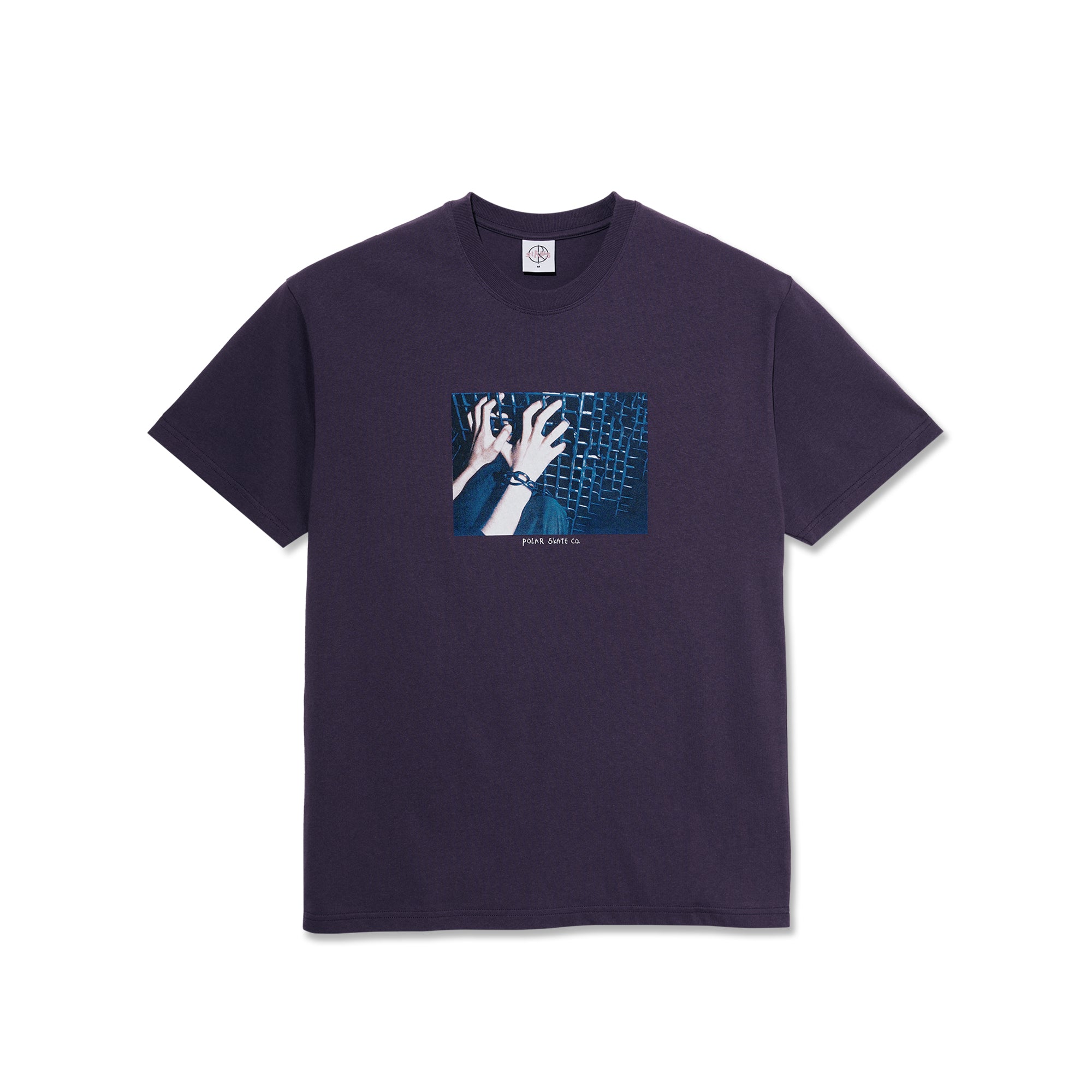 "CAGED HANDS" T-SHIRT (DARK VIOLET)